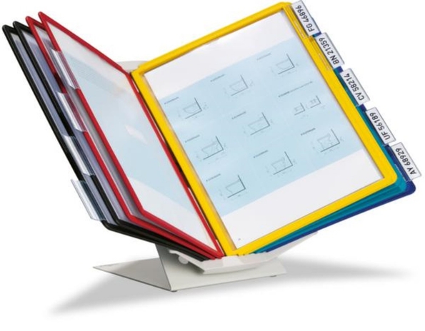 Afbeeldingen van Durable Zichtpanelensysteem, a4, verpakking 10 tassen, assorti, 557900, polypropyleen