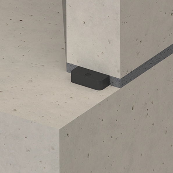 Afbeeldingen van GB Hogedrukplaat in zakverpakking 70x70x20mm abs