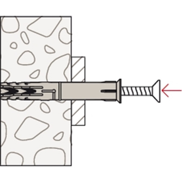 Afbeeldingen van fischer Constructieplug met schroef
