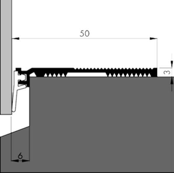 Afbeeldingen van Kelfort Slijtdorpel KEL-ANB 7 AR 300cm