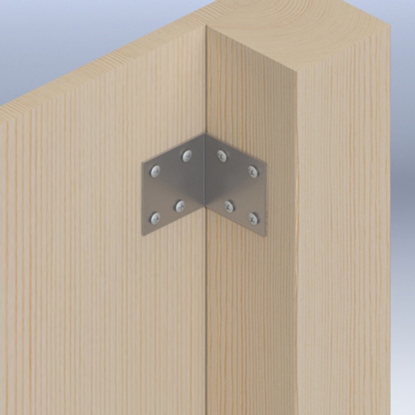 Afbeeldingen van GB Versterkingshoek 50 x 50 x 40 x 2 mm, sendzimir gegalvaniseerd, verzinkt