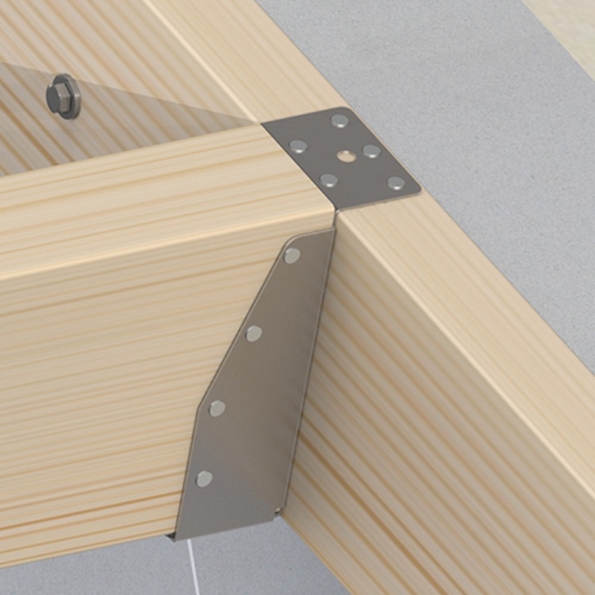 Afbeeldingen van GB Balkdrager GBS-LL, 59 x 156 mm, lange lip sendzimir gegalvaniseerd, verzinkt