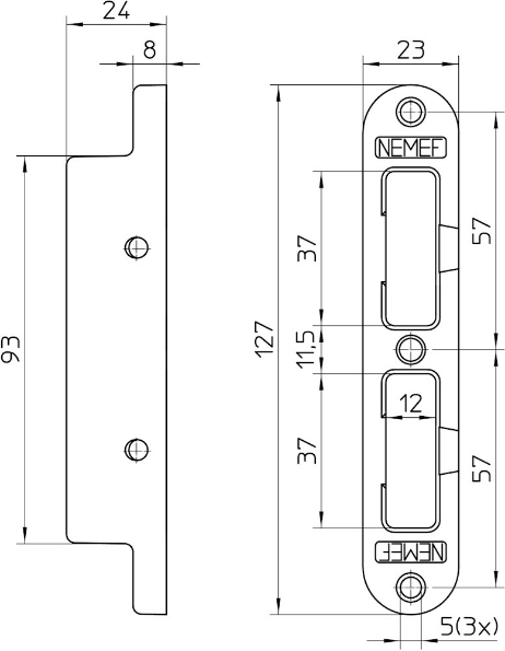 Afbeeldingen van Nemef Veiligheidssluitkom VS 1200 SKG1