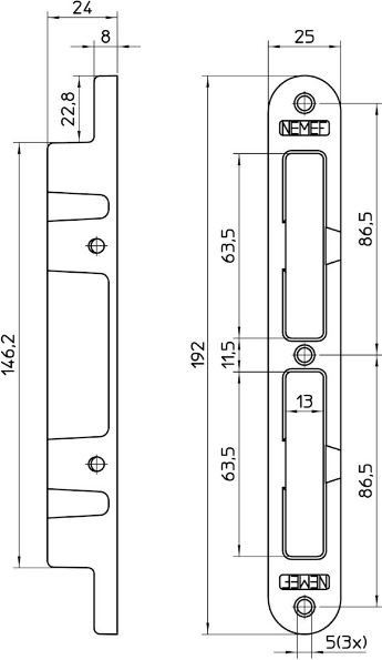 Afbeeldingen van Nemef Veiligheidssluitkom VS 4000 SKG2