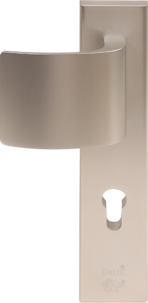 Afbeeldingen van Oxloc veiligheidslangschild met deurduwer aluminium