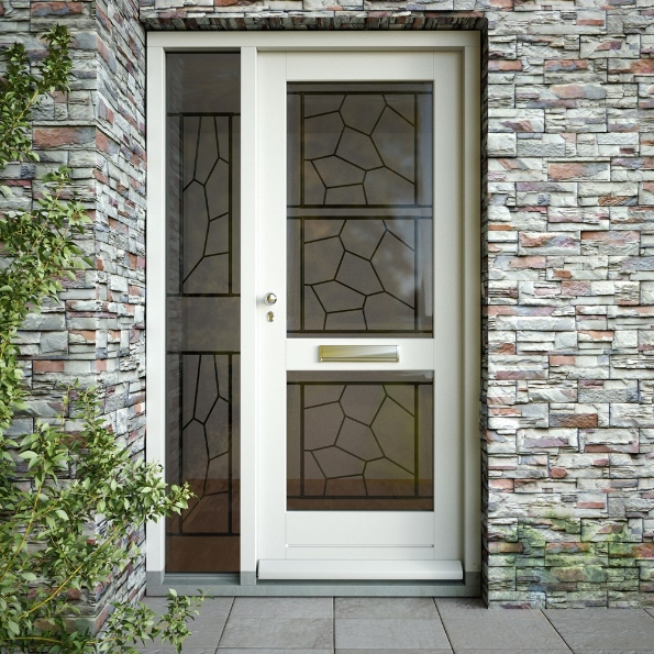 Afbeeldingen van Siertralie Deco 1, 54 x 52.5 cm, op de dag, zwart