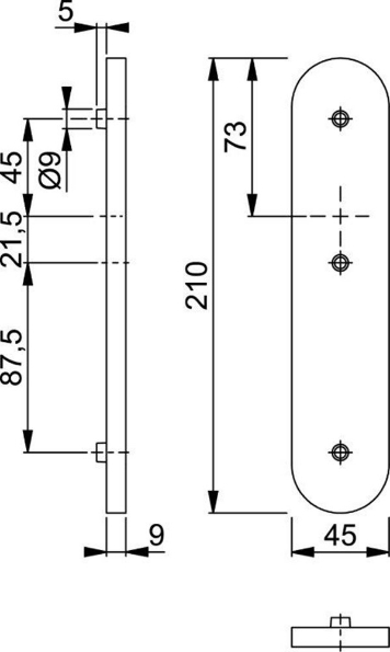 Afbeeldingen van HOPPE Schil ovaal 3056RF-3 geheel blind F1
