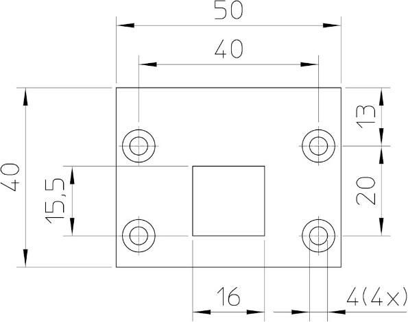 Afbeeldingen van Nemef Sluitplaat en hoeksluitplaat 13 ter behoeve van espagnolet 13 x 13 mm