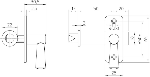 Afbeeldingen van Nemef Insteekgrendel 2610/4-50