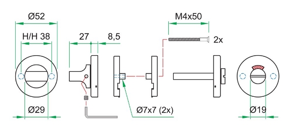 Afbeeldingen van Artitec Proline Classic WC garnituur R05.6X8