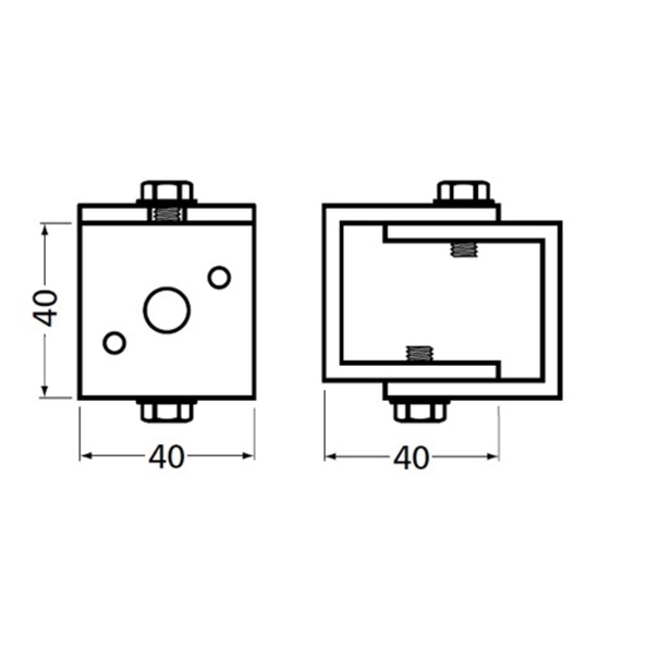 Afbeeldingen van Hermeta Afstandhouder 3580 verstelbaar 44-56 mm, f1