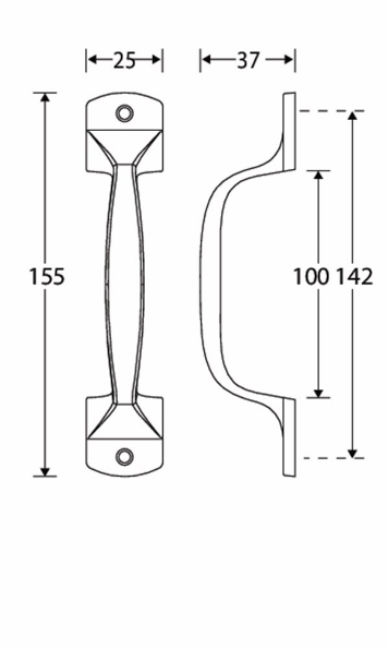Afbeeldingen van Mi Satori Deurgreep Elegant 155mm nikkel