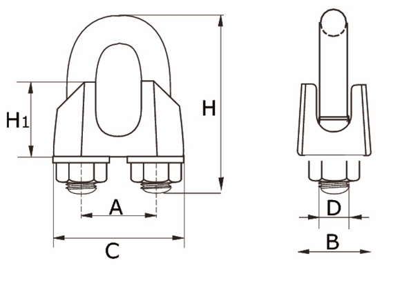 Afbeeldingen van DX Staaldraadklem Type 741
