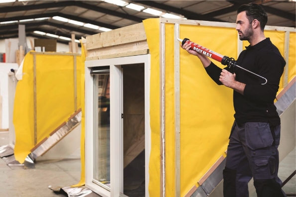 Afbeeldingen van Poly Max Montagelijm High Tack Express Wit Worst 600ml