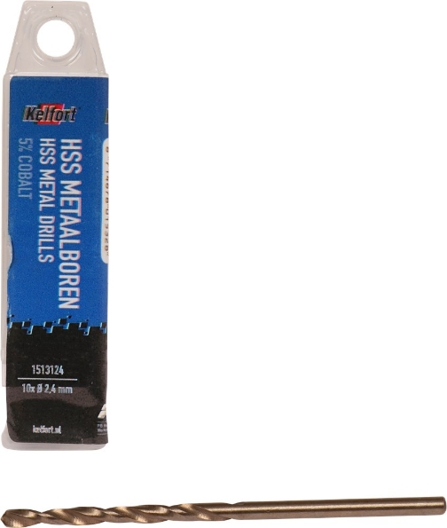 Afbeeldingen van Kelfort Metaalspiraalboor HSS Cobalt 2.4mm