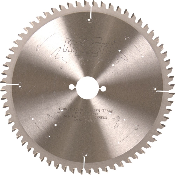 Afbeeldingen van Kelfort Cirkelzaagblad hard metaal, 230 x 2.8 mm, asgat 30 mm, 64 tanden, tf-tfneg