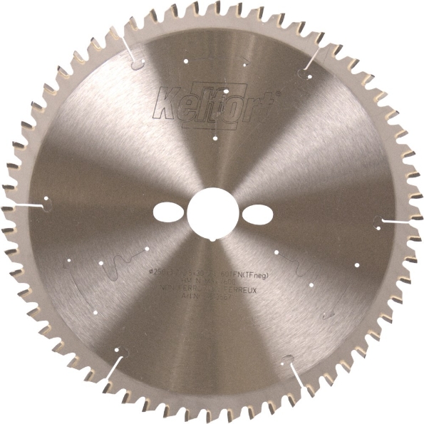 Afbeeldingen van Kelfort Cirkelzaagblad hard metaal, 250 x 3.2 mm, asgat 30 mm, 60 tanden, tfn