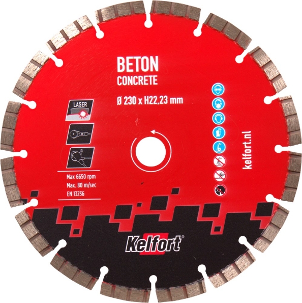 Afbeeldingen van Kelfort Diamantzaagblad beton 230mm