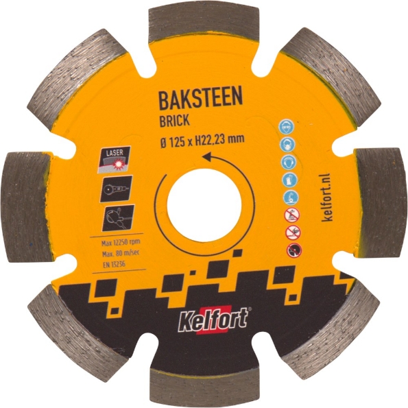Afbeeldingen van Kelfort Diamantzaagblad baksteen 125mm