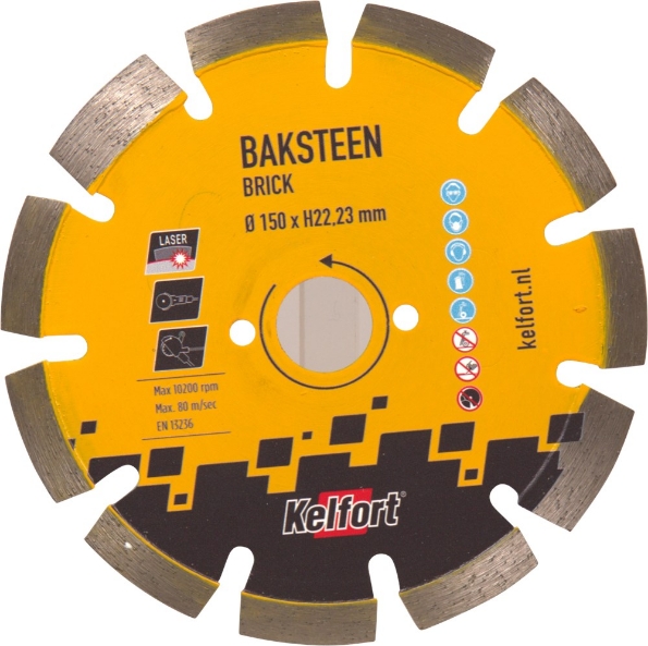Afbeeldingen van Kelfort Diamantzaagblad baksteen 150mm