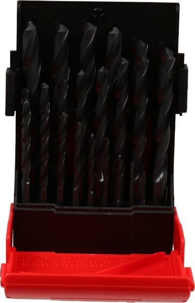 Afbeeldingen van Kelfort Metaalborenset HSS gerold 25 delig 1-13mm 0.5mm oplopend