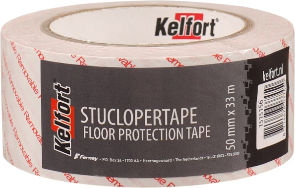 Afbeeldingen van Kelfort Stuclopertape 50 mm, 33 meter, verwijderbaar