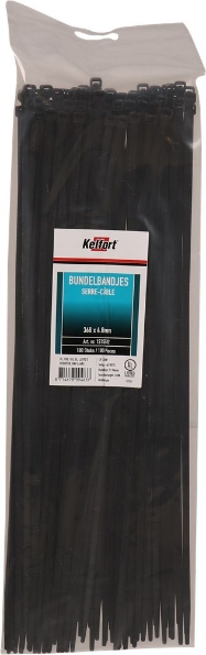 Afbeeldingen van Kelfort Bundelband, 370 x 4.8 mm, zwart