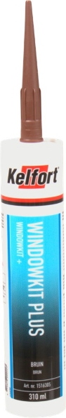 Afbeeldingen van Kelfort Beglazingskit WINDOWKIT PLUS bruin 310ml