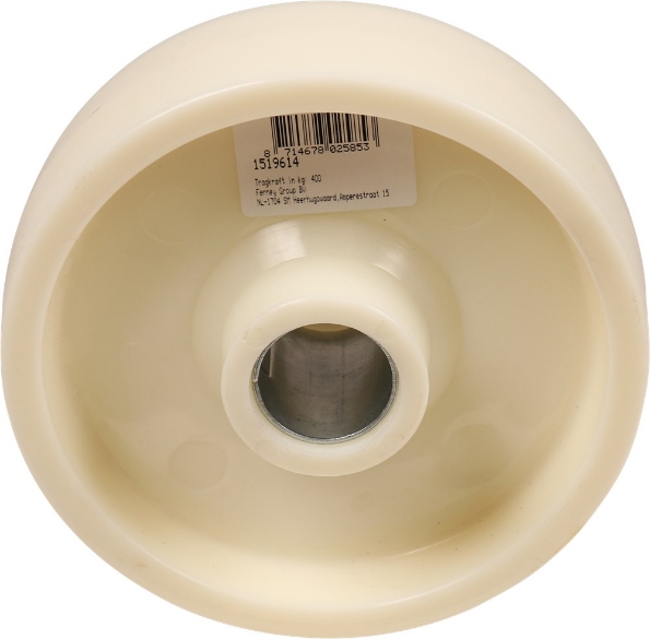 Afbeeldingen van Kelfort Wiel 150 mm met rollager wit pvc