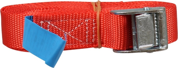 Afbeeldingen van Kelfort Spanband 25 mm 5 meter met klemgesp rood