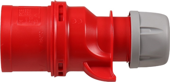 Afbeeldingen van Kelfort Contactstop 400V. 32A. 5 polig cee rood/grijs