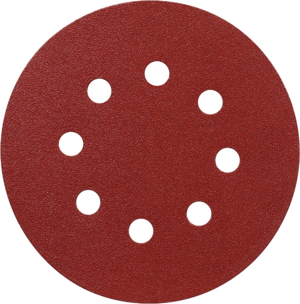 Afbeeldingen van Kelfort klitschuurschijf rood 8 gaten 125mm
