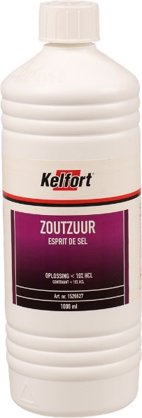 Afbeeldingen van Kelfort Zoutzuur tech<10% 1 liter
