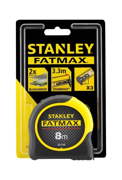 Afbeeldingen van STANLEY Rolbandmaat FatMax® Blade Armor 0-33-728, 8meter
