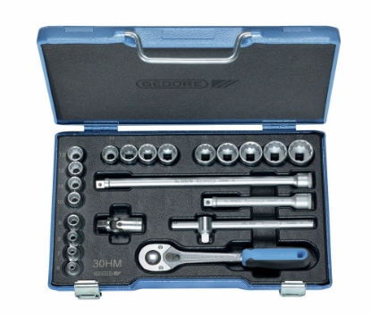 Afbeeldingen van GEDORE Dopsleutelset 3/8" 22-delig 30 HMU / D 30 HMU 6-22mm