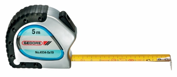 Afbeeldingen van GEDORE Rolbandmaat met vastzetknop 4534 13 mm  3 meter