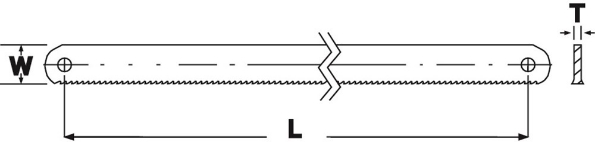 Afbeeldingen van BAHCO Sandflex handmetaalzaagblad bimetaal 3906 300mm 18T