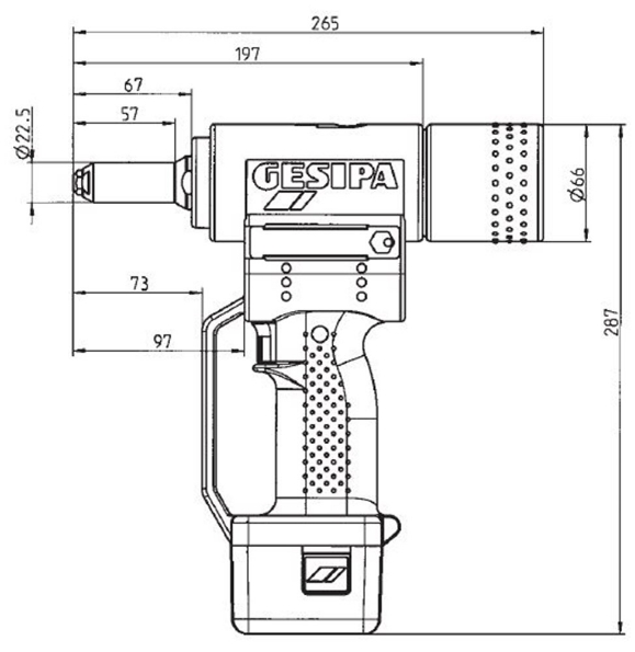 Afbeeldingen van Gesipa Accu-blindklinkpistool AccuBird  14,4V  Li-Ion