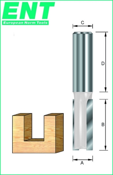 Afbeeldingen van ENT Groeffrees HW schacht 6 mm 4x12x57mm