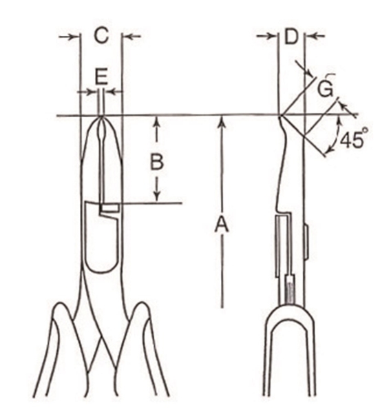 Afbeeldingen van BAHCO Voorsnijtang 4239 129mm