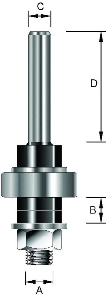 Afbeeldingen van ENT Spindel schijffrees, met lager 14000 6,35x23,8-8