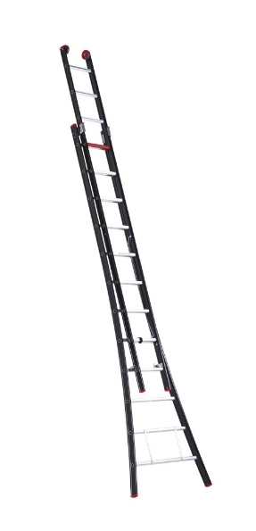 Afbeeldingen van Altrex Aluminium kokerladder (gecoat) - 2-delig reform Nevada 2x12