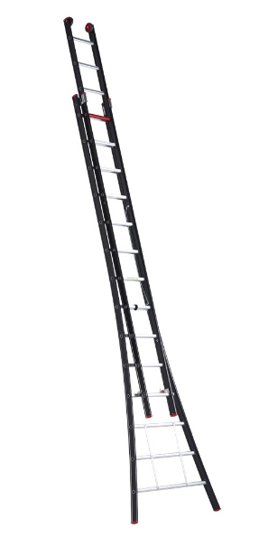 Afbeeldingen van Altrex Aluminium kokerladder (gecoat) - 2-delig reform Nevada 2x14