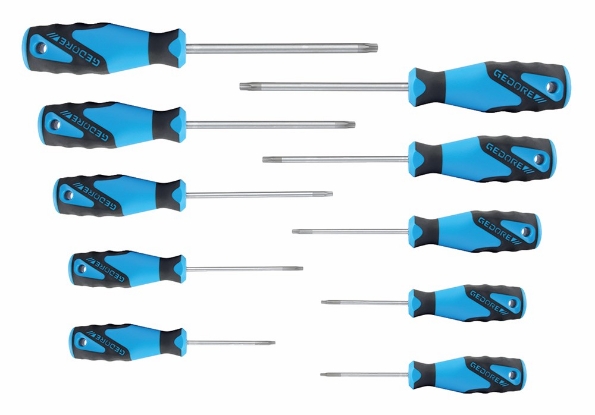 Afbeeldingen van GEDORE 3-C schroevendraaierset 10-delig 2163 TX T7-T40