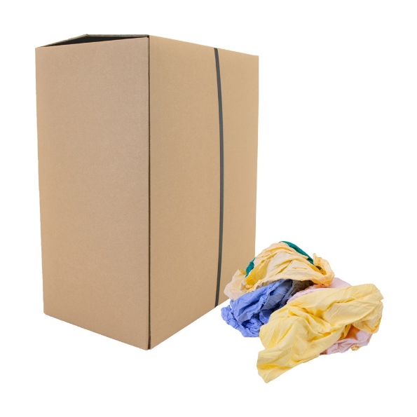 Afbeeldingen van TOWLERS® Poetslap gekleurd Bonte poetslap dun 10 kg