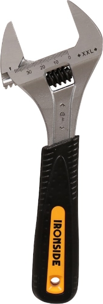 Afbeeldingen van Ironside Verstelbare schroefsleutel softgrip zwart 250mm