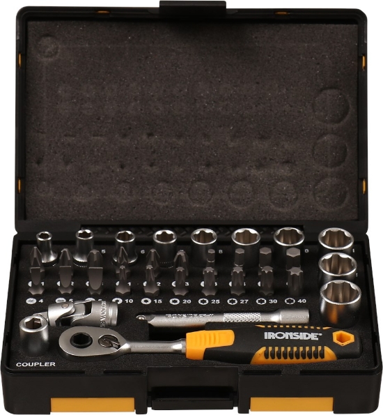 Afbeeldingen van Ironside Doppen-/bitset 1/4" 34 delig