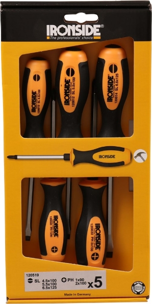 Afbeeldingen van Ironside Schroevendraaiersset Torx met stalen slagkap 5 delig