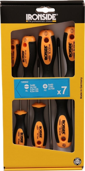 Afbeeldingen van Ironside Schroevendraaiersset Phillips 7 delig