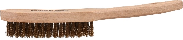 Afbeeldingen van Ironside Staaldraadborstel messing 3 rijen